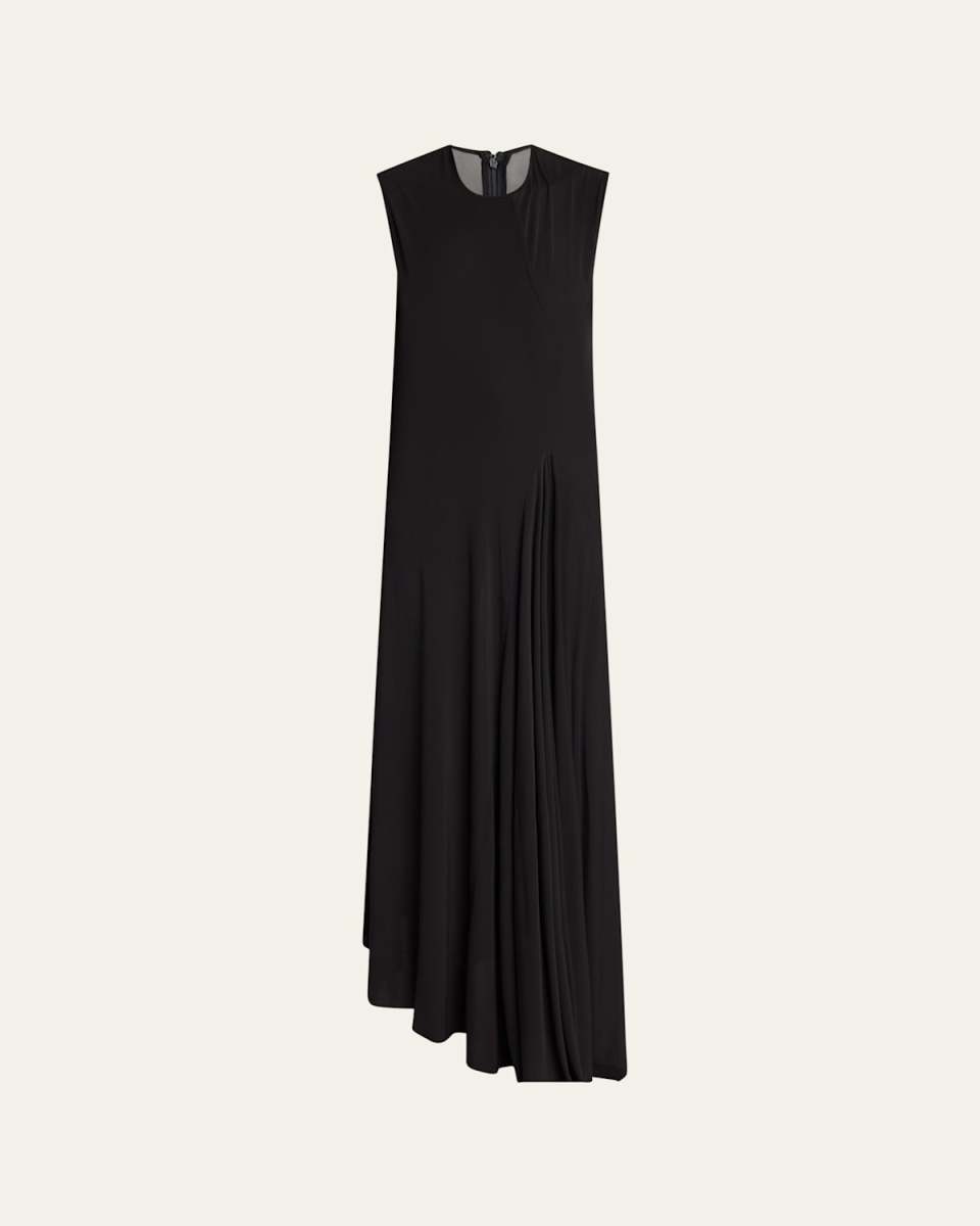 Sleeveless Asymmetric Maxi Dress